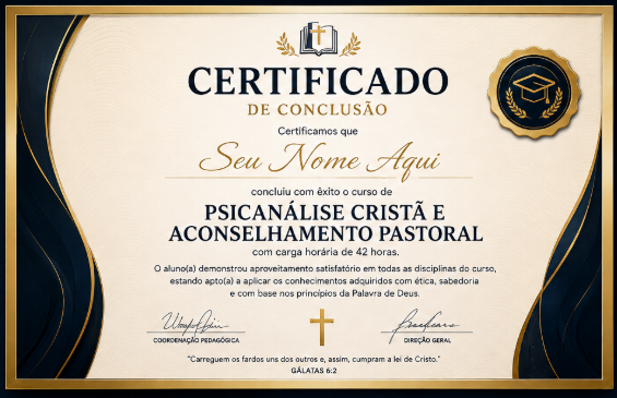 Modelo do certificado de conclusão com carga horária de 120 horas